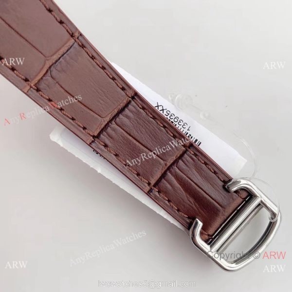 Swiss Replica Cartier Santos Two Tone White Dial Watch HBBv6 Factory
