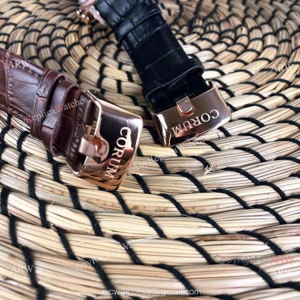 Corum Bubble Rose Gold Chronograph Face Watch for Sale Best Replica Corum Watches