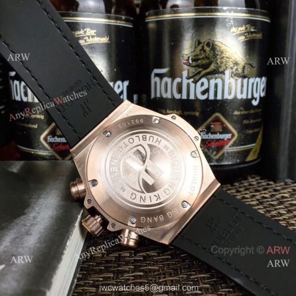 Fake Hublot Geneve Big Bang Unico King Chronograph Watches Silver Case 45mm