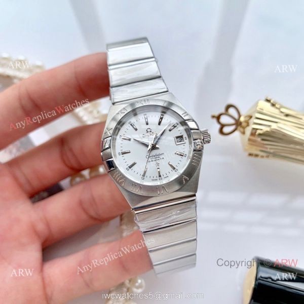 Women Omega Double Eagle 2-Tone Rose Gold Diamond Watch High Quality Replica Watches China