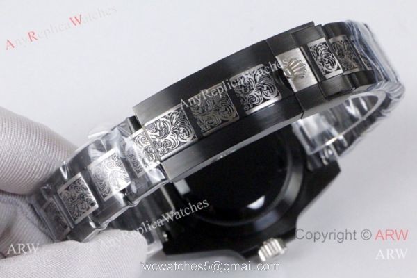 Rolex Submariner Black Ceramic Replica Wristwatch Tattoo Case