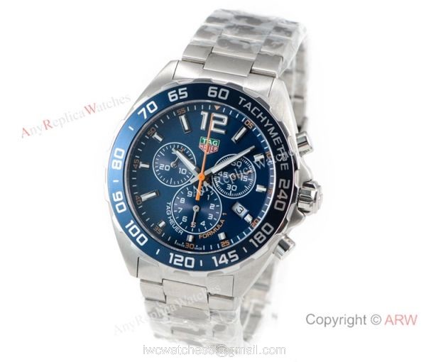 Copy Tag Heuer Formula 1 Chronograph Blue Dial Watch Swiss Quartz Movement