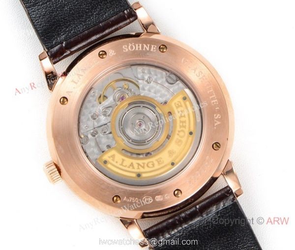 Copy A.Lange Sohne Saxonia Thin Swiss 2892 Watch White Face Rose Gold