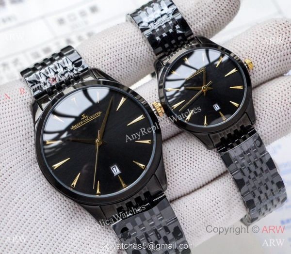 Low Price Copy Jaeger LeCoultre Master QUARTZ Watches SS Blue Dial