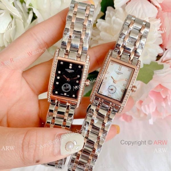 Replica Longines Dolce Vita Two Tone Rose Gold Watches 23mm Lady