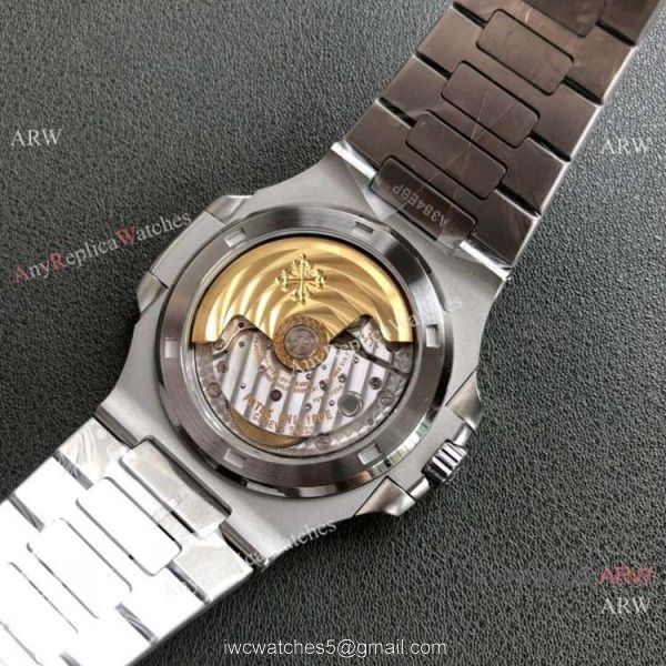 PF Factory V2 Swiss Patek Philippe Nautilus Copy Watch Stainless Steel Blue Dial