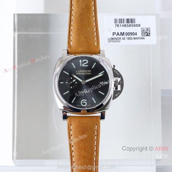 (VS) Best Replica Panerai Pam 904 Luminor Due 1950 Watch Ss Gray Dial