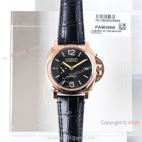(VS) Best Copy Swiss Panerai Luminor Limited edition Rose Gold Men Watch