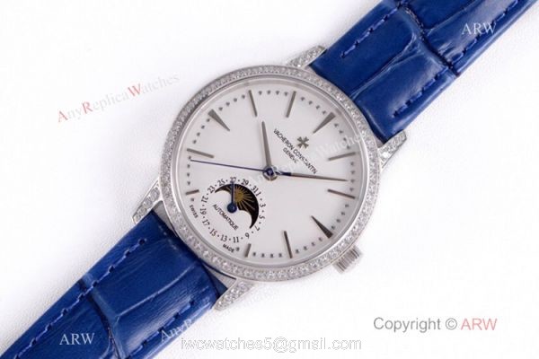 (VC) Vacheron Constantin Patrimony Moon ETA2824 Watch Vacheron Constantin Geneve Fake Wrist
