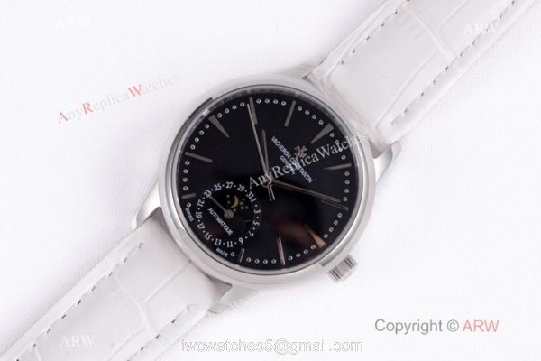 (VC) Swiss Grade Vacheron Constantin Patrimony Watch Vacheron Constantin Geneve Fake White Leather Strap
