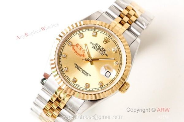 N9 Factory Rolex Oyster perpetual DateJust 2-Tone Jubilee watch 39mm