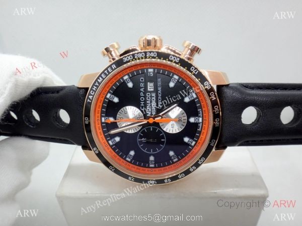 Low Price Replica Chopard Monaco historique Rose Gold Chronograph Watch