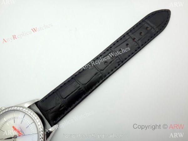 High Quality Rolex Geneve Cellini Replica Watch SS Diamond Bezel 39mm