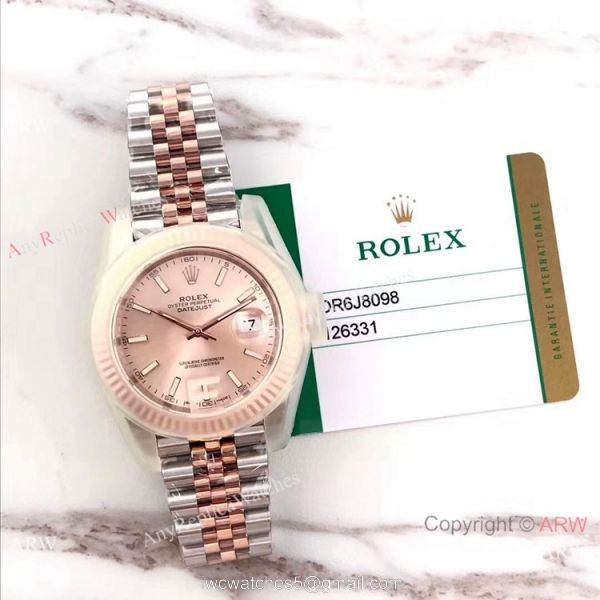 EW Factory 2 Tone Rose Gold Rolex Datejust II 126331 Watch Swiss Replica