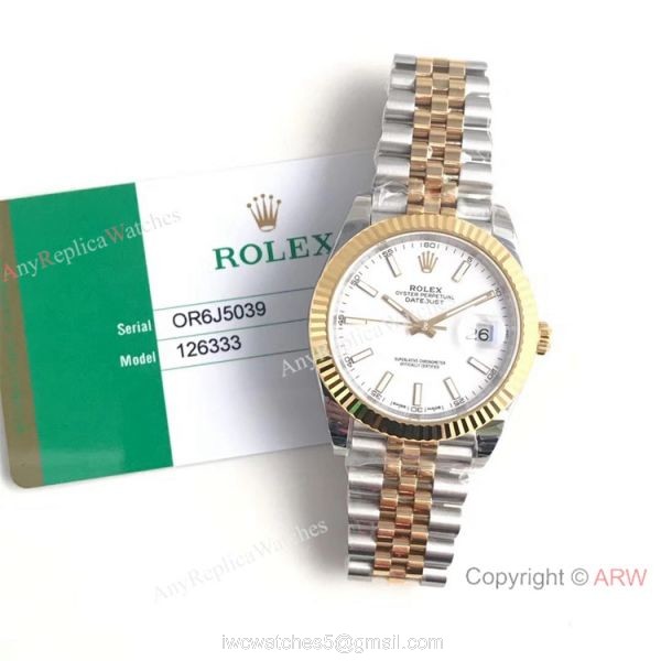 (EW) Replica Rolex Datejust ii 3235 Two Tone Jubilee Watch Swiss Grade One