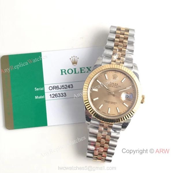 (EW) Rolex Oyster Perpetual Datejust II Two-Tone Jubilee Watch 3235 Movement
