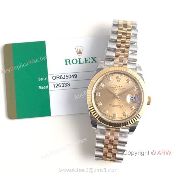 (EW) Rolex 3235 Datejust II Two-Tone Diamond Watches Rolex Grade 1