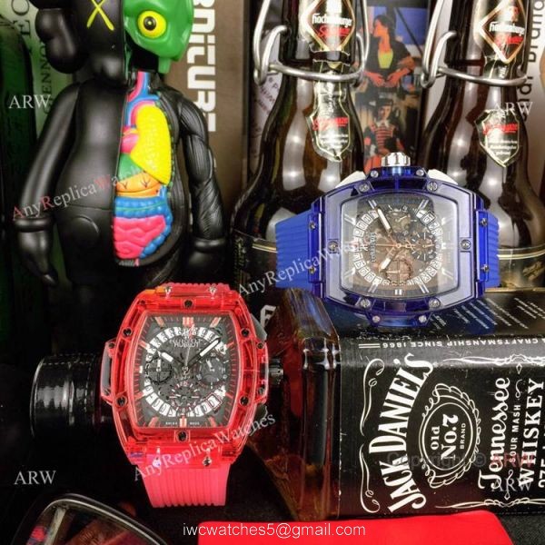 Fake Hublot Geneve Big Bang Black Unico Sapphire VK Chronograph Watch