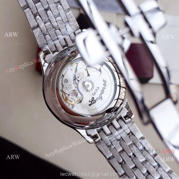 Clone Longines Master Moonphase Stainless Steel Diamond Watch 39mm
