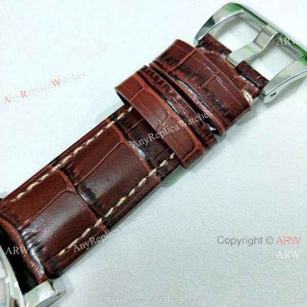 Fake Panerai Luminor GMT PAM00088 Watch Ss Brown Leather Band