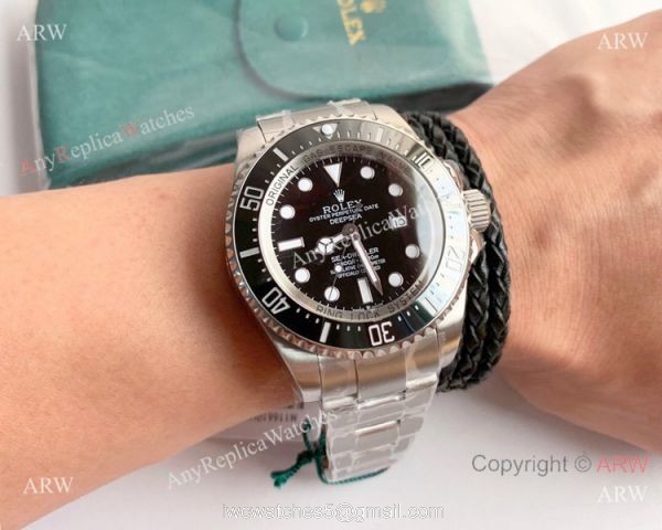 NEW Noob Rolex Deepsea 126660 SS Black Face 1:1 V10 904L Watch