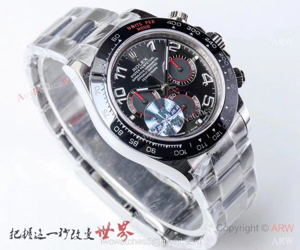 1:1 Best Replica Rolex Daytona Swiss 4130 JH Factory Watch SS Blue or Grey Dial
