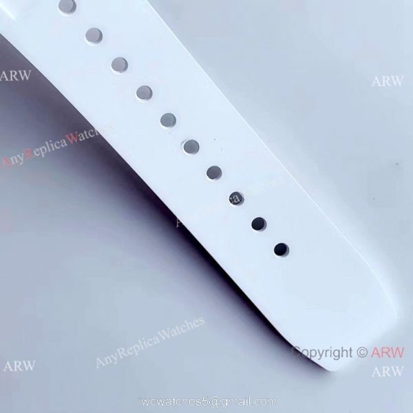 KV Factory Swiss 7750 Richard Mille RM 011-FM Polo Club Saint Tropez White Ceramic Watch Richard Mille AAA