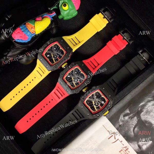 Swiss Copy Richard Mille RM67-02 Automatic Watch NTPT Carbon Skeletal Dial 48mm