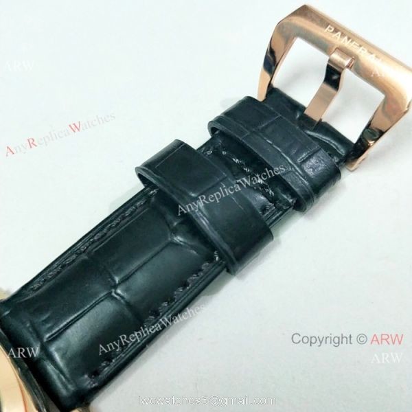 Fake Panerai Radiomir Rose Gold Black Dial 45mm Watch PAM00575