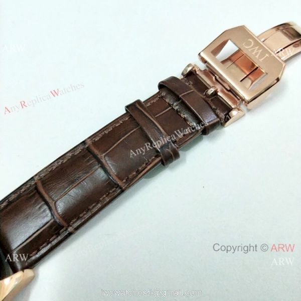 Copy IWC Portuguese White Dial Rose Gold IW371480 Watch