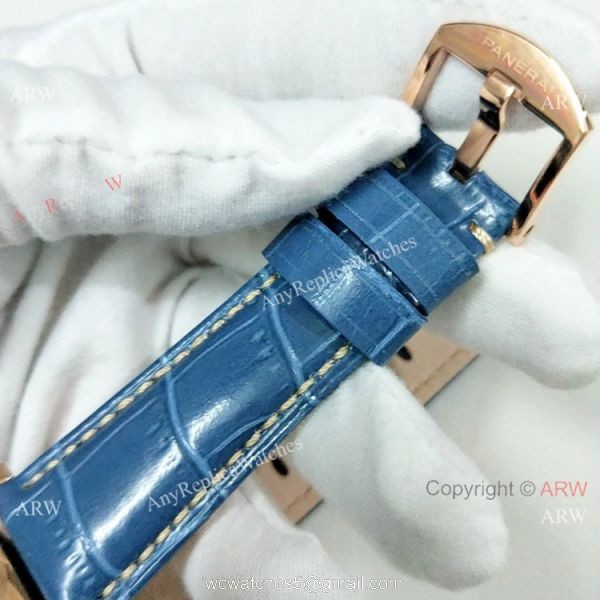 Copy Panerai Luminor Due PAM00677 Gray Dial Rose Gold Watch 42mm