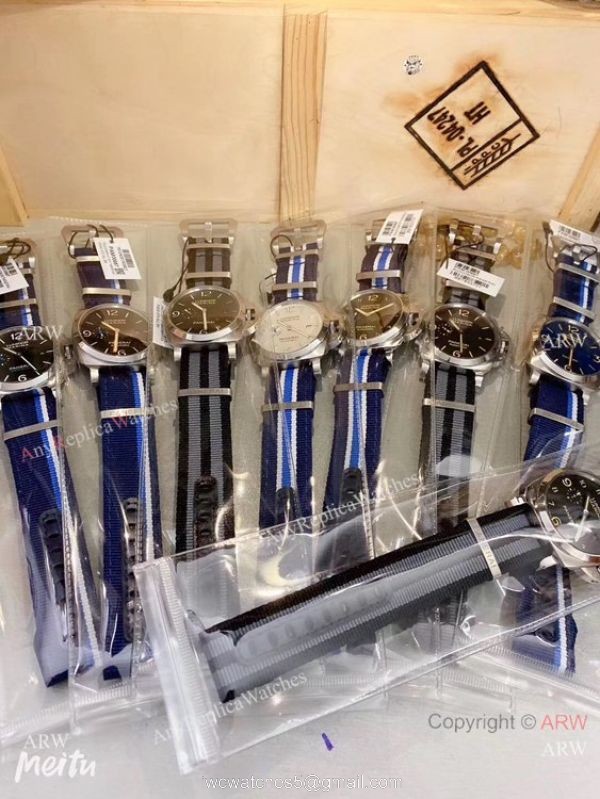 Best Replica Panerai Luminor Marina Black Dial Nato Strap Mens Watch