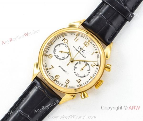 Swiss Replica IWC Portuguese 7750 Watch Gold Case 2019 New