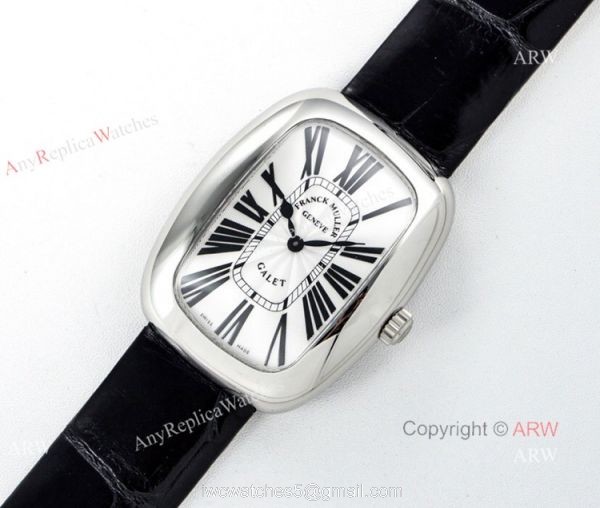 Swiss Replica Franck Muller Geneve Galet CAL.112 Quartz Watch White Dial Ladies