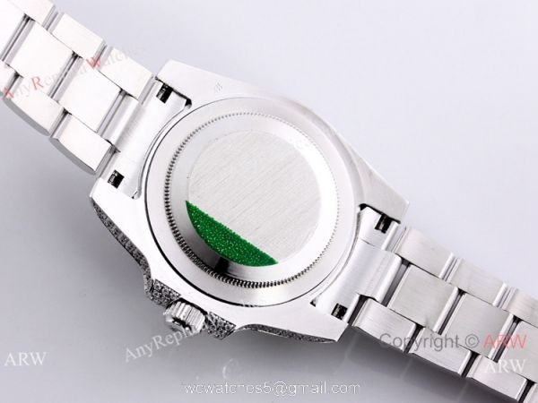 Rolex Submariner Green Dial Iced Out Watch Best Chinese Replica Watches