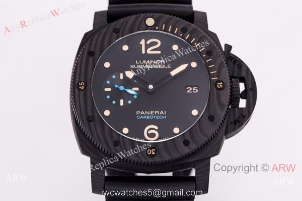 Swiss Grade 1 Panerai Luminor Submersible Carbon Watch VS Factory V2