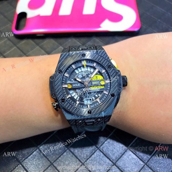 New Replica Hublot Big Bang Unico Golf Chronograph Watches All Black