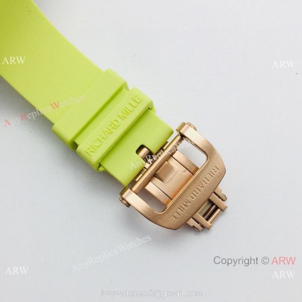 VS Factory Swiss Richard Mille RM07-03 BonBon Watch Ceramic Green Rubber Strap