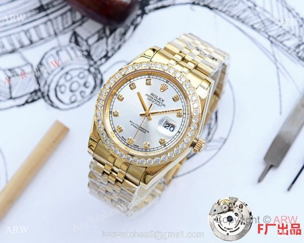 NEW UPGRADED Rolex Datejust 41mm Watches Gold Jubilee Diamond Bezel
