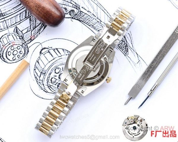 NEW UPGRADED Fake Rolex Presidential DayDate II 2-Tone Watches DJII 41mm