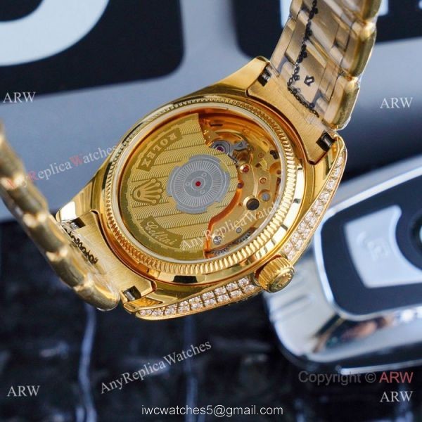 Replica Rolex Datejust Masterpiece Gold Diamond Watches 34mm