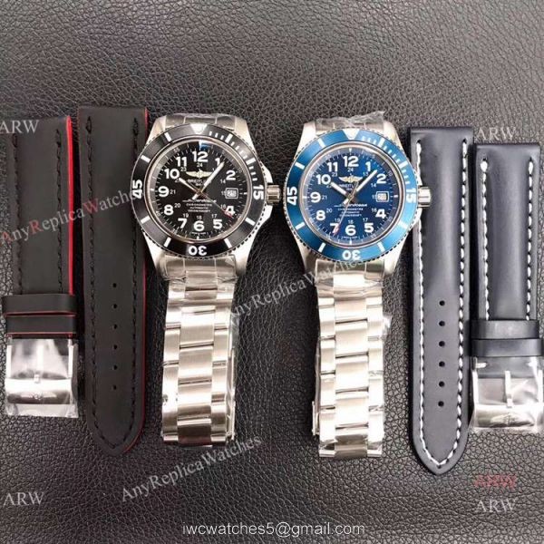 New Breitling Mens Watches 44mm Replica Breitling Avenger Blue Dial Automatic Watches