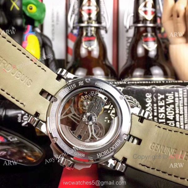 Copy Roger Dubuis Excalibur 46 Tourbillon Watches Rose Gold Tattoo