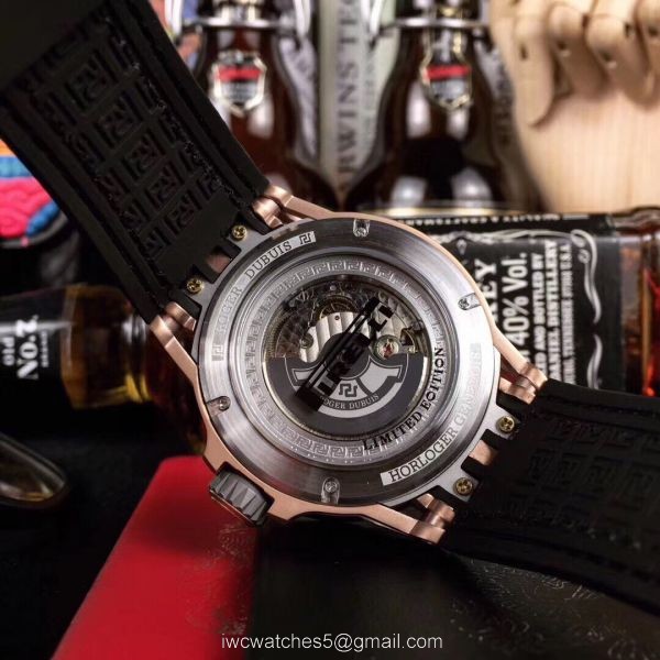 Roger Dubuis Excalibur Spider Rose Gold Plated Titanium Watch AAA Replica