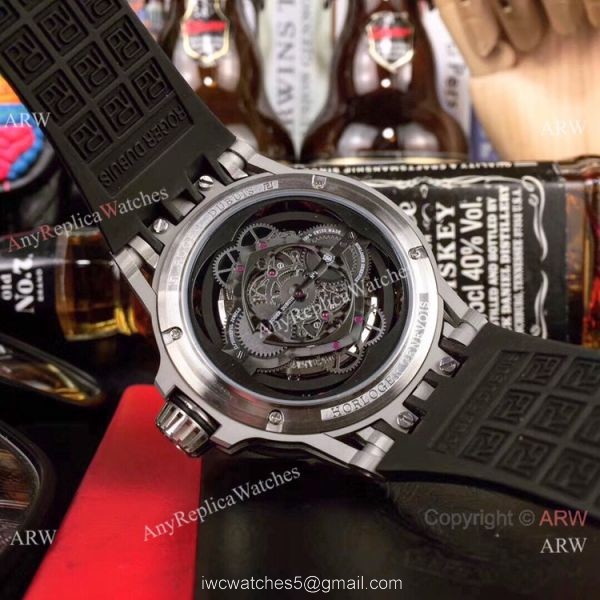 Copy Roger Dubuis Excalibur Quatuor Watches SS Black Face