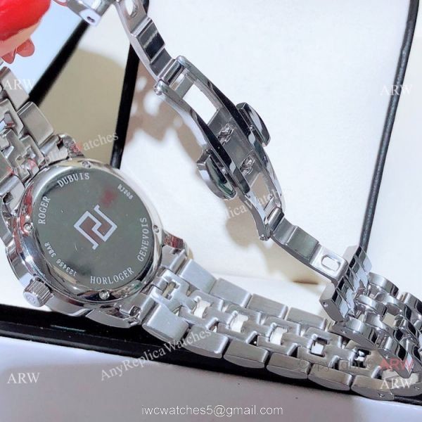 Copy Roger Dubuis Velvet Lady Watches Stainless Steel Blue Dial
