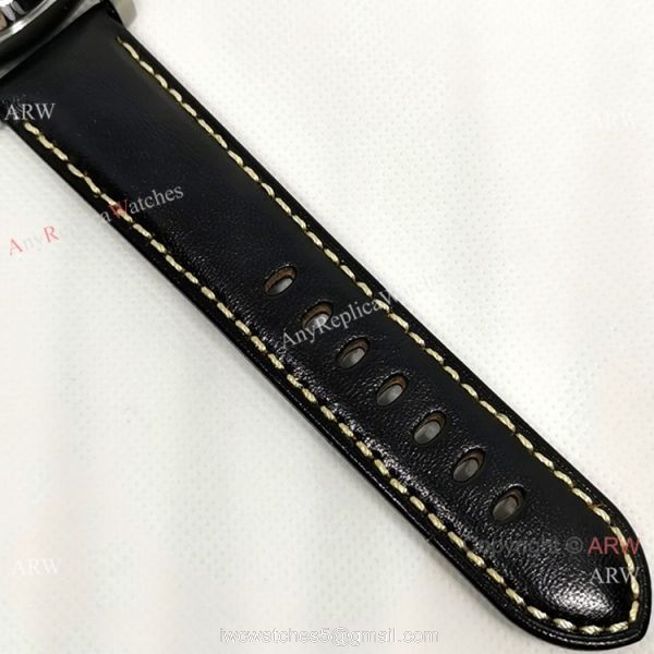 Officine Luminor GMT PAM00441 Watch Black Dial Black Leather Strap