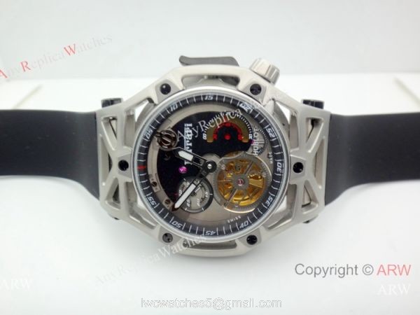 Knockoff Hublot Techframe Ferrari Tourbillon Titanium Watch for Sale