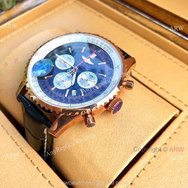 High Quality Breitling Navitimer 01 46mm Watch Rose Gold Case