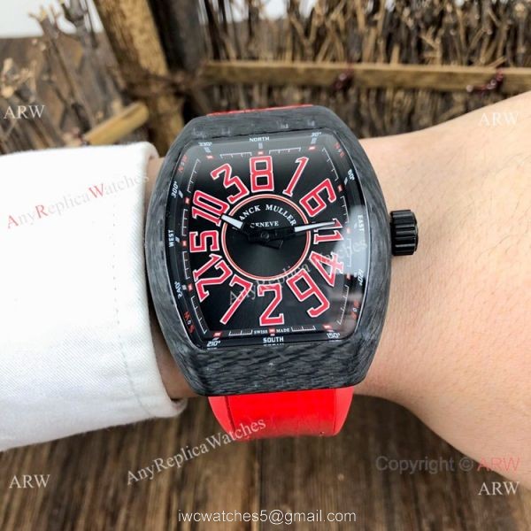 New Copy Franck Muller Vanguard Classical &8216;Crazy Hours Watch Carbon Case